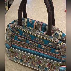 Boho Elephant Medium Canvas Purse or Lunch Bag